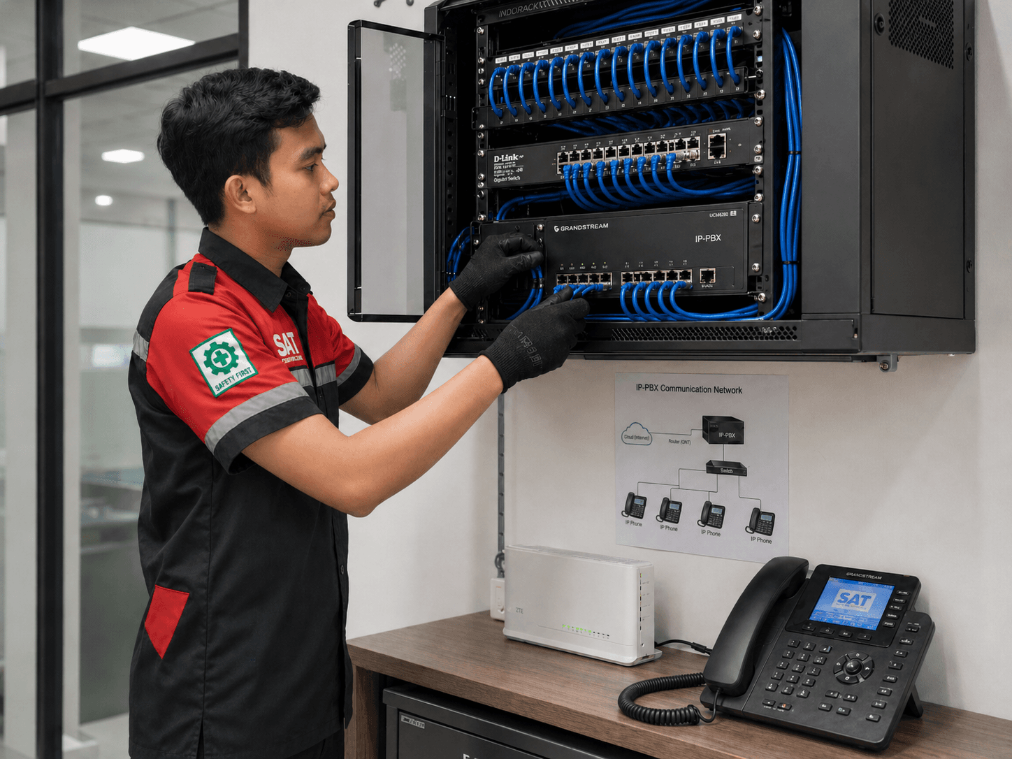 IP-PBX Communication Network